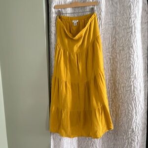 Magaschoni Tiered Long Maxi Skirt Organic Cotton